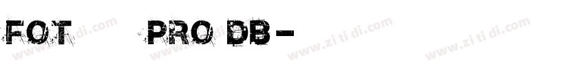 FOT ユトリロ Pro DB字体转换